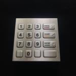 Stainless Steel Vending Machine Keypad 16 Key Dust Resistant Laser Marking for sale
