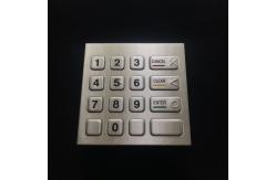 China Stainless Steel Vending Machine Keypad 16 Key Dust Resistant Laser Marking supplier