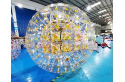 China Children 1000D Clear Ramp Inflatable Zorb Ball For Public supplier
