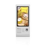 Menu Digital Self Service Kiosk Floor Standing Interactive Kiosk