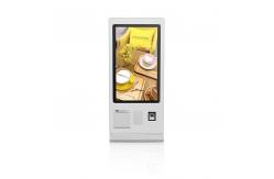 China Menu Digital Self Service Kiosk Floor Standing Interactive Kiosk supplier