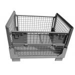 Industrial Mesh Collapsible Pallet Cage Brick Pallet Lifting Cage Four Sided for sale