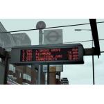 Bus station display destination screen p10 single red led display for sale