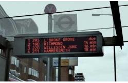 China Bus station display destination screen p10 single red led display supplier