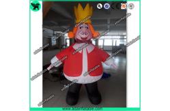 China Alice In Wonderland Inflatable King Costume Moving Inflatable King Cartoon Mascot supplier
