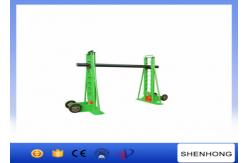 China Manual Drive 10T Cable Drum Jacks Hydraulic Cable Lifting Jack Trapezoidal Structure supplier