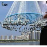 White Sea Fishing Net Customized Cast Fishing Net 3M Frisbee Style for sale