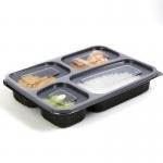 Four Compartment Disposable Plastic Cake Containers for sale