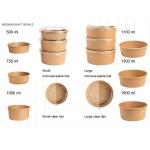 Eco Friendly Biodegradable Take Away Box 360-2000ml Size for Food Packaging for sale
