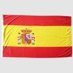 Spain Flagolden national screen printed high quality for sale