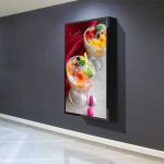 49 Inch Dynamic Window LCD Display Screen Panel Wall Hanging for sale