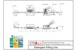 China 50 Bottles Per Minute Laundry Detergent Filling Machine 50 - 5000ml Filling Volume supplier