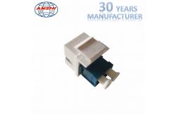 China RJ45 Fiber Optic Accessories LC Singlemode Keystone Coupler supplier