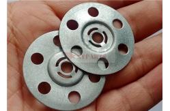 China 35mm Round Metal Insulation Discs Washers For Wall And Ceiling Fixings Plasterboard supplier