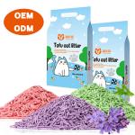 Customizable Lightweight Cat Litter Green Tea Clean Paw Cat Litter for sale