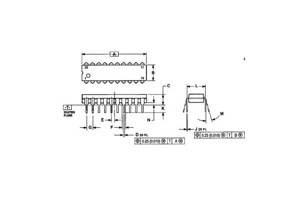 Integrated Circuit Chip Advance Information - Rev 4.0  XC68HC705P6ACP MOTOROLA DIP28