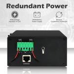 Olycom Industrial PoE Managed Switch 2.5G Fiber 240W Budget SNMP CLI Manageable
