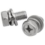 Right Hand Thread Cross Recessed Hexagon Bolt With Indentation And Washer Assemblies for sale