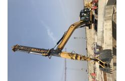 China Excavator Clamshell Bucket KM220 Telescopic Arm Attachment For Foundation Work supplier