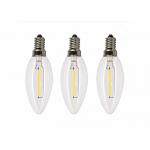 Candle Filament Light Bulbs 4 Watt , 400LM Smart Filament Bulb E27 Commercial
