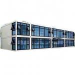 Modern Glass Wall Flat Pack Container House Office Building Prefab Container House for sale