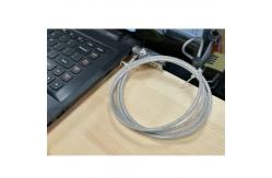 China Stainless Steel Lightweight Cable Lock Notebook Computer Lock Electronic Plating supplier