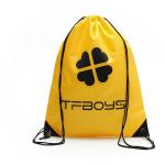 China Yellow Nylon 190T Drawstring Packaging Bags 10Kg Durability for sale