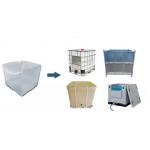 Double Valves Steel IBC Tank With PE Film Liner Bag for sale