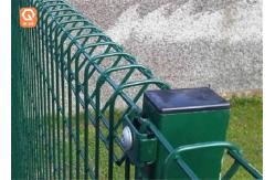 China Welded Wire Mesh Roll Top Curved Metal Fence Brc Powder Coating supplier