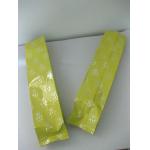 Side Gusset Yellow Coffee Bean Packaging Aluminum Foil Heat Seal for sale