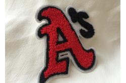 China Personalized Embroidered Number Patches , Iron On Embroidered Letter Patches supplier