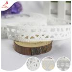 Fashion Water Soluble Bilateral Polyester Lace Trims Edge Ribbon For Home Textiles for sale