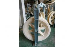 China 822mm Wheels Sheaves Bundled Cable Pulling Pulley Stringing Block supplier