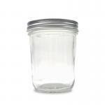 Food Storage 4oz / 8 Oz Glass Jars , Wide Mouth Straight Sided Glass Jars for sale