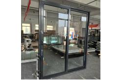 China Customized Glass Sliding Door With Eco friendly Silicone Sealant And Security System supplier