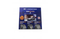 China Custom Paper Display Printed Cardboard Display Stand With Back Frame supplier