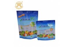 China 1kg 2kg Blue Dry Fruit Pouch Design Plastic Transparent Packaging Bags With Window supplier