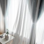 Flowers Curtain Sheer Fabric Roll Fresh 3D Embroidery Tulle