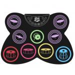 Portable USB Hand Roll DC 5V Electronic Silicone Drum Set for sale