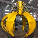 Orange Peel Type Hydraulic Grab Bucket Robust Structure Q355 material for sale