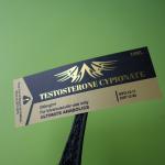 Glossy Oil Proof Gold Foil 10ml Anabolic Vial Sticker for sale
