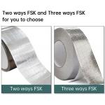 Aluminum FSK Adhesive 2 Way HVAC Aluminum Tape 0.15mm for sale