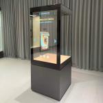 Modern Museum Display Cabinet Custom OLCD Touchscreen Freestanding Display Cabinet for sale