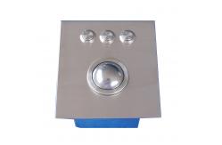 China IP65 dynamic vandal proof top panel mount military 38mm Trackball Pointing Device supplier