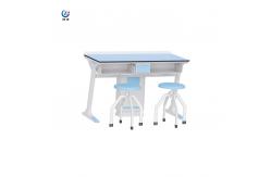 China Customized School Physics Lab Furniture Metal Movable Display Bench supplier