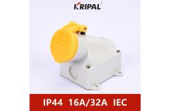 China 16A 3P IP44 IEC Standard Industrial Wall Mounted Socket Waterproof supplier