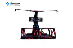 China Black / White Virtual Reality Simulator 9D VR Game Station Shooting Game supplier