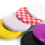 Gold Silver Twist Off Jar Lids 38mm Lug Cap Customized