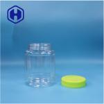 Transparent Oval Shaped PET Cookies Candies Nuts Biscuits Lollipop Fruit Jelly Jar for sale