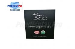China Custom Counter Display Boxes Cardboard 2 Tier Flat Delivered For Selling Tea supplier